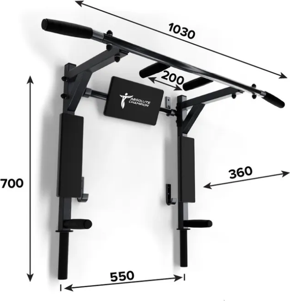 Турник-брусья Absolute Champion Атлант с узким хватом
