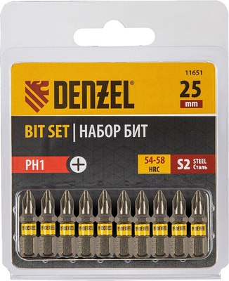 Набор бит Denzel 11651 - фото