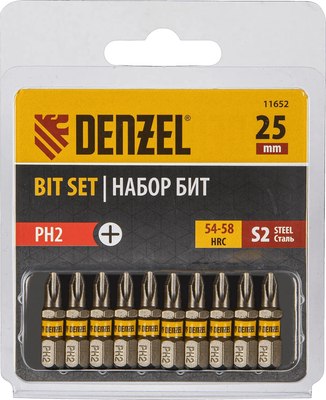 Набор бит Denzel 11652 - фото