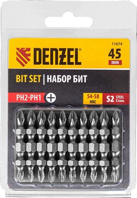 Набор бит Denzel 11674 - фото