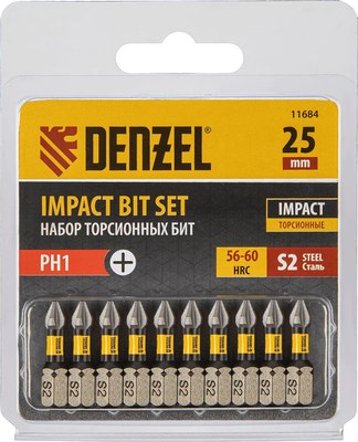 Набор бит Denzel 11684 - фото