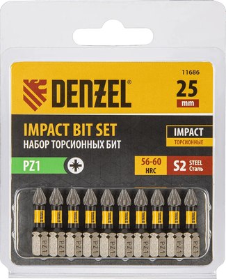 Набор бит Denzel 11686 - фото