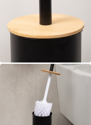 Ершик для унитаза FORA Dark FOR-BRUSH-1091BB