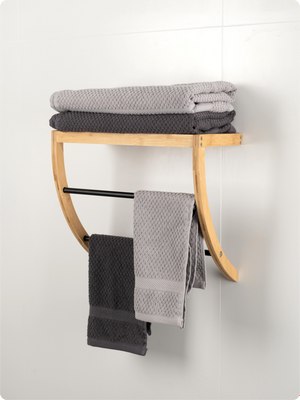 Полка для ванной FORA Bamboo FOR-AXE38BB