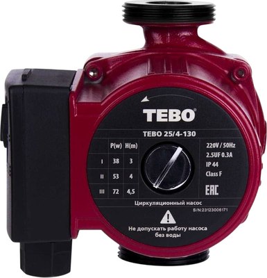 Циркуляционный насос TEBO 25/4-130 - фото