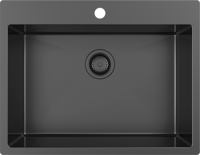Мойка кухонная ZORG ZRN 5075 Premium PVD Gunblack - фото