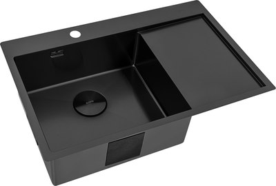 Мойка кухонная ZORG ZRN 5080 Premium L PVD Gunblack