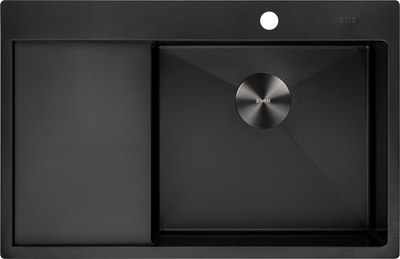 Мойка кухонная ZORG ZRN 5080 Premium R PVD Gunblack - фото