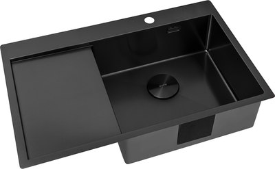 Мойка кухонная ZORG ZRN 5080 Premium R PVD Gunblack