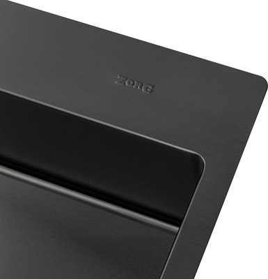 Мойка кухонная ZORG ZRN 5080 Premium R PVD Gunblack