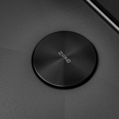 Мойка кухонная ZORG ZRN 5080 Premium R PVD Gunblack