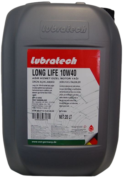 Моторное масло Lubratech Long Life 10W40 - фото