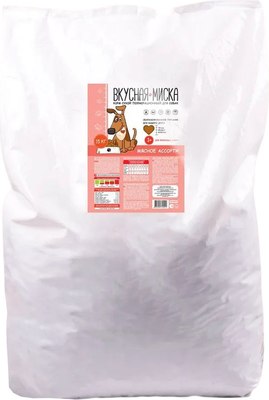Сухой корм для собак Вкусная миска Мясное ассорти - фото