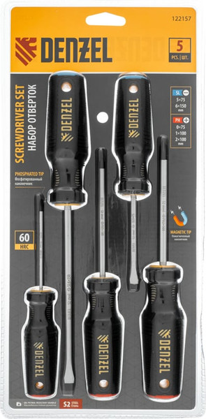 Набор отверток Denzel 122157