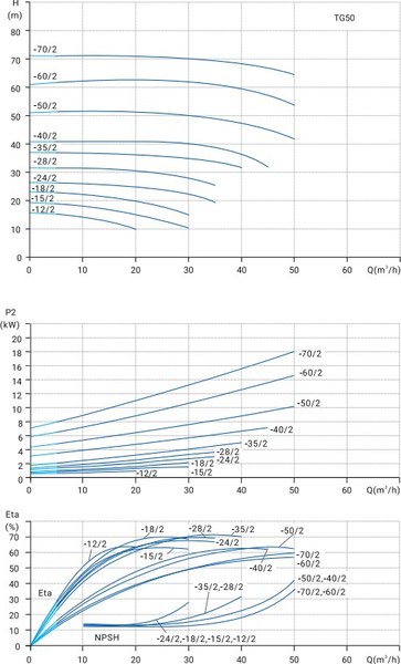 Центробежный насос Wellmix TG 50-28/2T BQQE / 12019973