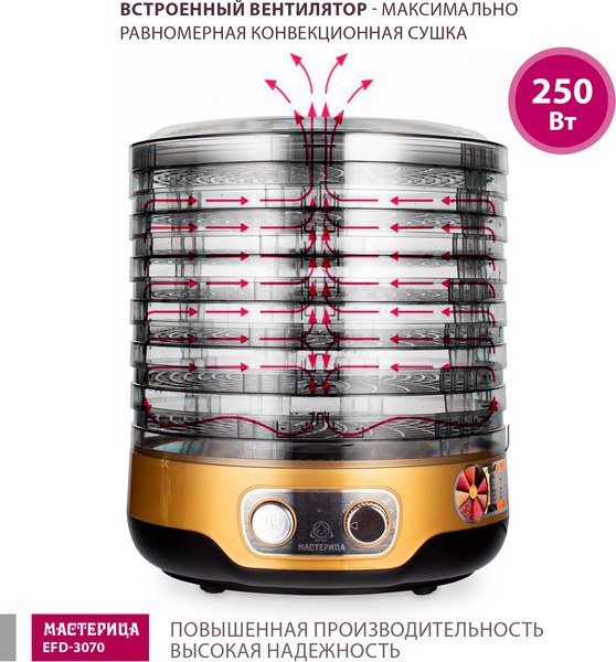 Сушилка для овощей и фруктов Мастерица EFD-3070