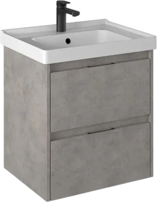 Тумба с умывальником Briz Чикаго 60 Грэйс / 241 03-18060-15 00 БТН - фото