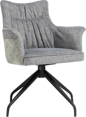 Стул Woodville Kaser 360 поворотный (серый/черный) - фото