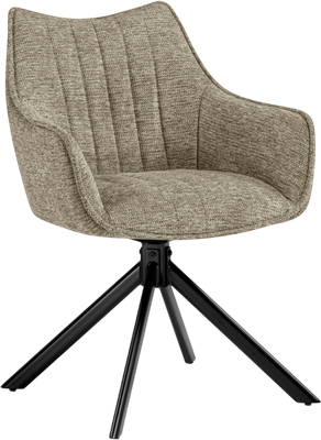 Стул Woodville Denever (бежевый/черный) - фото