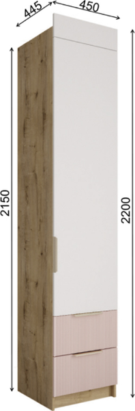 Шкаф-пенал ДСВ Лавис ШД 450.1