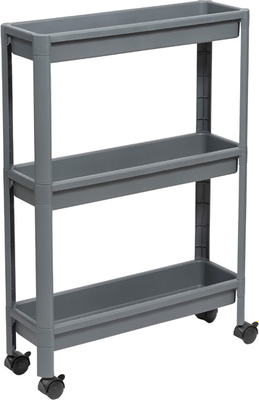 Этажерка Violet Vikea 3-х ярусная на колесах / 782318 - фото