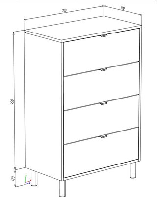 Комод Eligard Mone 4S