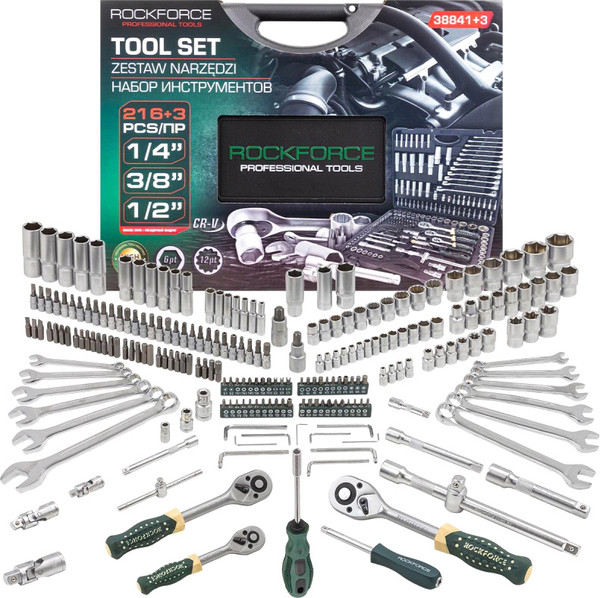 Универсальный набор инструментов RockForce 38841+3 / 60320 - фото