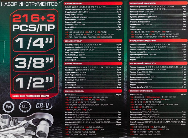 Универсальный набор инструментов RockForce 38841+3 / 60320