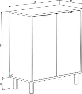 Тумба Eligard Mone 2D