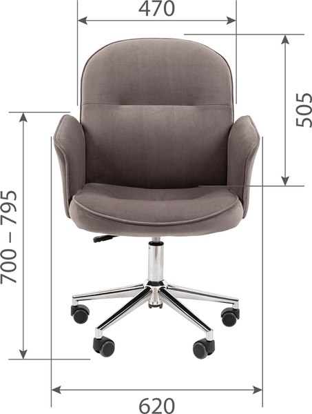 Кресло офисное Chairman Home 130 (Т-71 голубой)