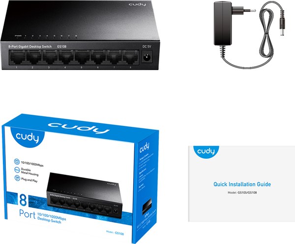 Коммутатор Cudy GS108