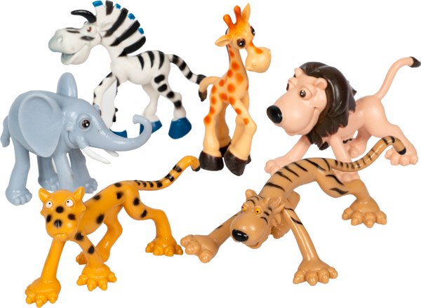 Набор фигурок игровых Bondibon Ребятам о зверятах / ВВ6512 - фото