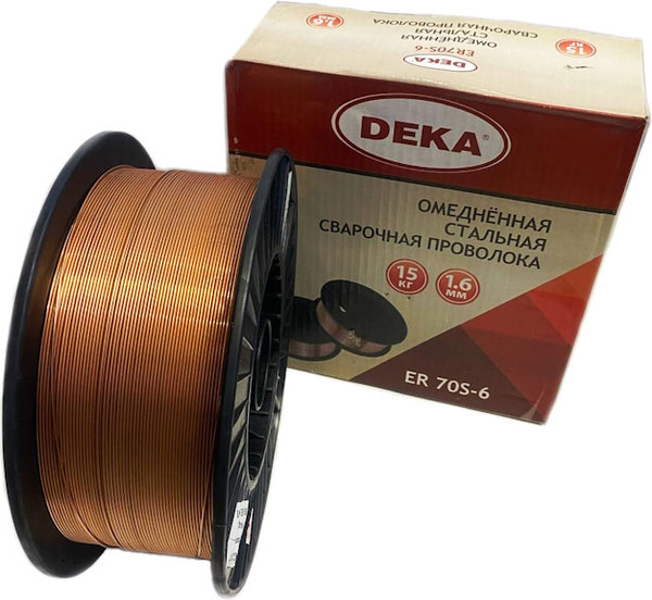 Проволока сварочная Deka ER70S-6 / СВ08Г2С d 1.6мм