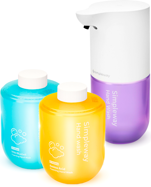 Сенсорный дозатор для жидкого мыла Simpleway SW99606 + мыло 3шт - фото