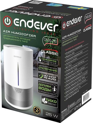 Традиционный увлажнитель воздуха Endever Oasis 280