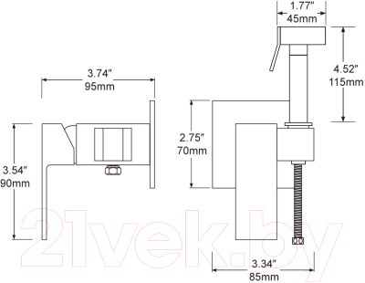Гигиенический душ Frap F7506