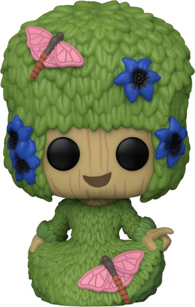 Фигурка коллекционная Funko POP! Bobble Marvel I Am Groot Fancy Groot Marie Hair / Fun70649 - фото