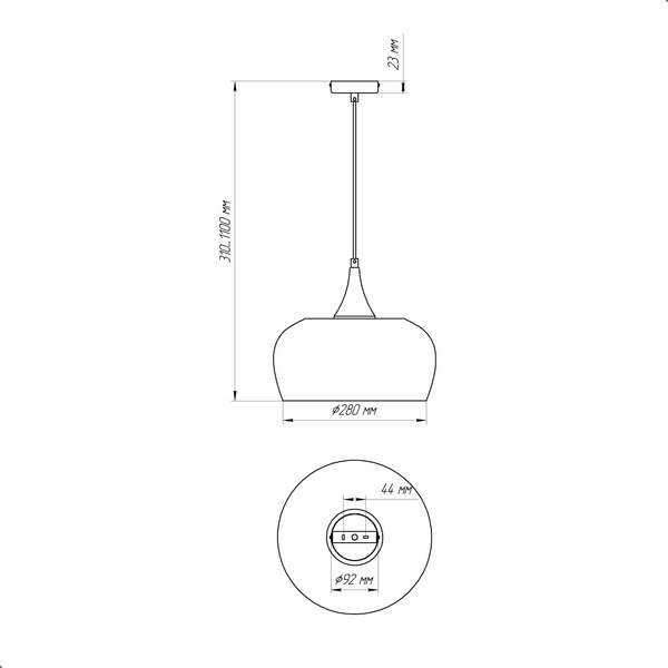 Потолочный светильник Элетех Эстет НСБ 01-60-196 / 1005405434