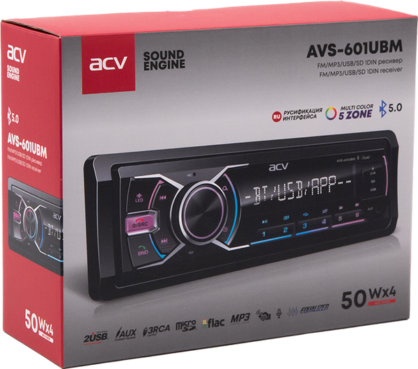 Бездисковая автомагнитола ACV AVS-601UBM