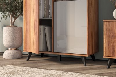 Шкаф с витриной Stolline Онтарио со стеклом / 474.06