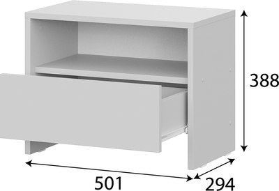 Прикроватная тумба Mio Tesoro Камелия 1