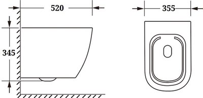 Унитаз подвесной Cerutti Clio Aria Tornado CT10582