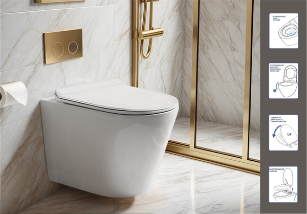 Унитаз подвесной Cerutti Faro Aria Tornado CT10833