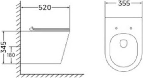 Унитаз подвесной Cerutti Faro Aria Tornado CT10833