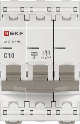 Выключатель автоматический EKF PROxima ВА 47-63N MA / M63MA6310C