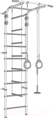 Детский спортивный комплекс Формула здоровья Pastel 2 (белый/серый) - фото