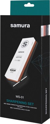 Точильный камень Samura + Держатель угла заточки WS-01