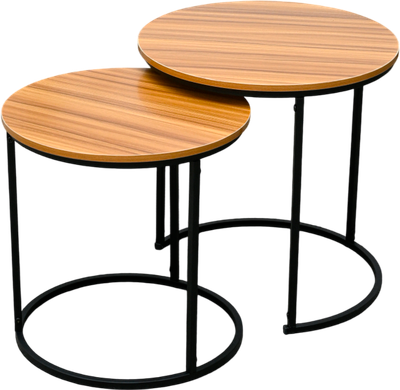 Комплект журнальных столиков Well's 45x45x45см + 40x40x40см - фото