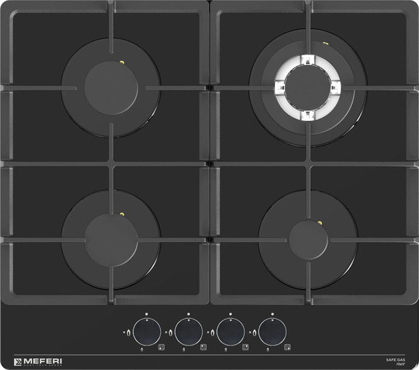 Газовая варочная панель MEFERI MGH604BK Glass Power