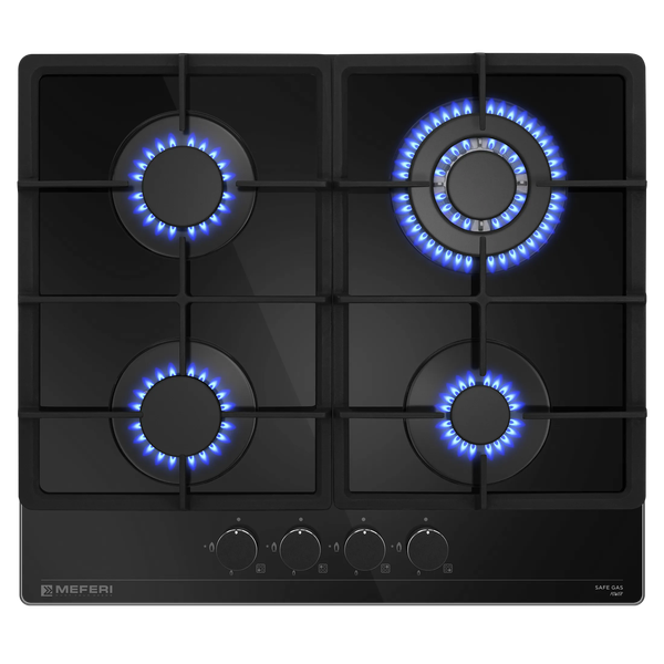 Газовая варочная панель MEFERI MGH604BK Glass Power
